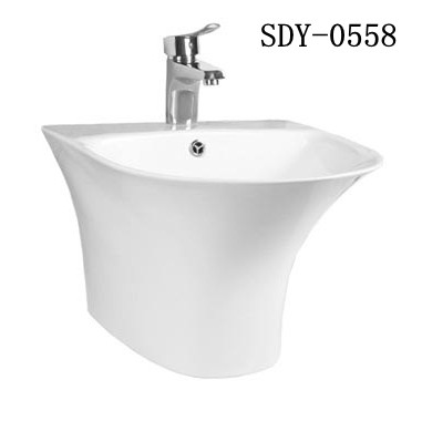 cheap bathroom design wall hung wash basin wall sink