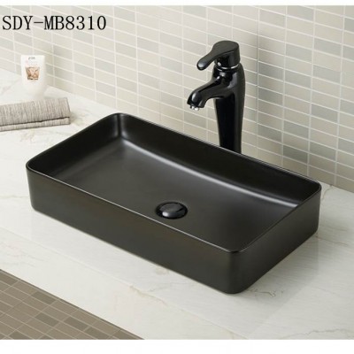 ceramic black  gray  green color bathroom sink matt color wash basin price