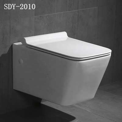 ceramic toilet bowl sanitary ware  colorful  wall hanging toilet